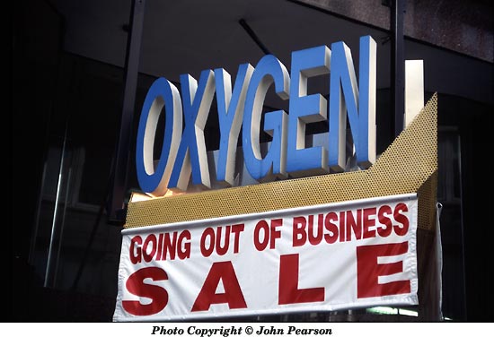 Oxygen for
sale